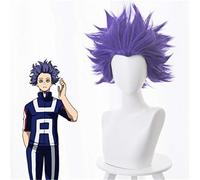 Boku No Hero Academia Shinsou Hitoshi Shinso Cosplay Wig My Hero Academia Short Purple Synthetic Hair Anime Costume Wigs KUZ445