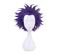 Boku no Hero Academia Shinsou Hitoshi Wig Cosplay Costume Men Women Short Purple Hair Halloween Wigs + Wig Cap