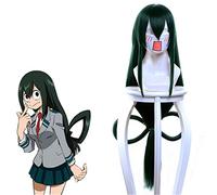 Boku No Hero Academia Tsuyu Asui Cosplay Wig My Hero Academia Costume Wigs Long Dark Green Synthetic Hair Party Role Play Wig