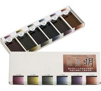 Boku-Undo E-zumi Set of 6 Watercolor Paints (15459, Mei) Japan Import - Made in Japan
