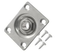 BokWin 1/4 Inch Output Jack Plate Input Jack Socket,Silver Metal Finish, for Electric Guitar Bass, Replacement Component with Simple Installation, 1 Pack
