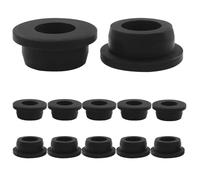 BokWin 1 Inch Drill Hole, 5/8 Inch ID T-Type Rubber Grommets -Waterproof Wire Grommets & Top Hat Grommets for Hydroponic & Irrigation Systems Tubing, Automotive Wiring Protection (12 Pack)