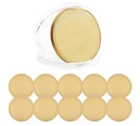 BokWin 10 Pack 40mm Blank Challenge Coin, Engraving Blanks Coins for DIY Crafts Birthday Travel Commemorative Collection, Laser Engravable Surface with Acrylic Protection Box（Gold