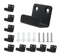 BokWin 10 Pack Stainless Steel Hanger Bracket - Ceramic Tile Hanger & Wall Mount Brackets Hook for Securely Hanging Picture Frames, Mirrors, Wall Tiles - 25mm Inner Width, Black