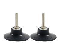 BokWin 2 Pack 3 Inch Quick Change Disc Pad Holder, Disc Pad Holder Adapter with 1/4 Inch Shank, Black Rubber Design for Die Grinder and Power Drill in Polishing, Sanding Surface Conditioning