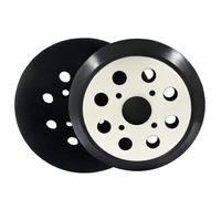 BokWin 2 Pack 5 Inch 8 Hole Metal Sander Pad for Orbital Sander Replacement Compatible with RS290, RS280/VS, Ridgid R2600, R2601 Random Orbit Sanders