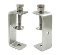 BokWin 2 Pcs C-Clamps Heavy Duty 85MM Stainless Steel Tiger Clamp With Wide Jaw Openings for Home Improvement Woodworking