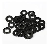BokWin 200 Pack #10 x 1/2 Inch Flat Washers, Electroplated Black Finish 304 Stainless Steel Flat Washer, for Decorating Parts, General Hardware Repair & DIY Projects