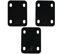 BokWin 3 Pack Guitar Neck Shims 0.25°, 0.5°, 1° - Nylon Plastic Shims for Electric Guitar & Bass, Guitar Neck Shims 3 x 2.2 Inch Black Tapered Neck Angle Adjustment Tool