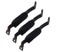 BokWin 3-Pack Orange Guitar String Mute Damper, Adjustable Soft Elastic Cotton Fret Wrap Noise Reducer Silencer for Electric Bass Guitar, Universal Bass Accessories for Practice & Recording