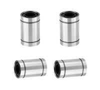 BokWin 4 Pcs Linear Ball Bearing 8mm Bore 15mm OD 24mm Length,LM8 Bearings Shaft Bearing for Machine CNC 3D Printer