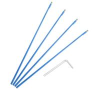 BokWin 4pcs 16.53 in/420mm Steel Guitar Truss Rods, Blue Two Way Rod Type Guitar Truss Rods Ideal for Electric Guitar Neck Repairs
