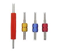 BokWin 4Pcs R134 R12 A/C HVAC Air Conditioner Dual Schrader Valve Stem Core Remover Tool, Valve Core Remover, AC System Car Truck Installer Tool