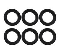 BokWin 6 Pack 1-3/4 Inch Rubber Grommets with 1-9/16 Inch ID, O Ring Grommets for Wire, Firewall, Cables, Plugs and Automotive Use, Black