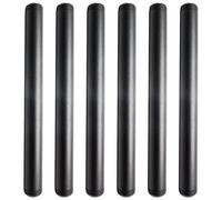 BokWin 6 Pcs 1/2 Inch x 10 Inch Black Pipe Thread,Heavy Duty Vintage Pipe Fitting for Industrial Shelving Decoration