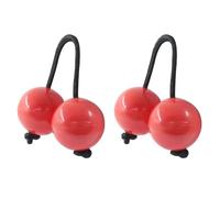 BokWin African Rhythms Aslatua Shakers, 2 Pack Kashaka Musical Percussion Instruments & Rhythmic Balls, African Hand Percussion for Adults Beginners, ABS 2 inch Shakers for Parties Performances (Red)