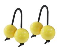 BokWin African Rhythms Aslatua Shakers,2 Pack Kashaka Musical Percussion Instruments & Rhythmic Balls,African Hand Percussion for Adults Beginners,ABS 2 inch Shakers for Parties Performances (Yellow)