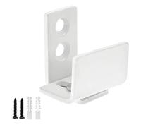 BokWin White Barn Door Floor Guide - Adjustable Wall Mounted Barn Door Bottom Guide for Sliding Doors - Barn Door Lower Guide Works on Both Grooved and Non-Grooved Doors - Easy to Install