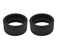 BOKWORE 2PCS Eyepiece Eye Cup Soft Rubber Eyepiece Cover Binocular Eye Cups Replacement for 32-36 mm Stereo Microscope (Flat Angle)
