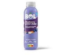BOL Blueberry Power Shake - Ready-to-drink Nutritionally Complete Meal (300kcal) | 25g Healthy High Protein Shake Bottle | Low Sugar Plant-based Low Calorie Meal Replacement Shakes (410ml x 1 Bottle)