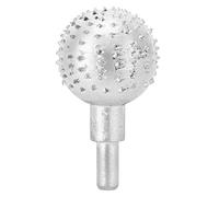 Bola de pulido para tallar, herramienta Redonda de Acero para carpintería para DAR Forma, pulir Madera para DAR Forma a Superficies de Madera, Material Acero, Color Plateado,