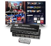 BolAAzuL 4K HDMI Multiviewer Switch 4 in 1 Out for PS4 DVD Camera