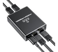 BolAAzuL Gigabit Ethernet Splitter 1 to 3 1000Mbps w/USB Power Cable