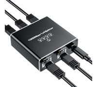 BolAAzuL Gigabit Ethernet Splitter 1 to 4 1000Mbps w/USB Power Cable