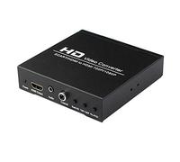 BolAAzuL Scart+HDMI to HDMI+Aux+Coaxial Video Converter Switcher Box, RGB Scart HDMI Converter Scaler Digital Coaxial&Stereo Audio Output for PS2, PS3, PSP, Wii, XBOX360