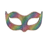 Boland 00227 Colourful Eye Mask for Costumes, Accessories for Carnival or Theme Party, Rainbow Mask for Fancy Dress Costumes