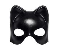 Boland 00253 Eye Mask Cat Black for Adults Half Mask Face Mask Unisex Carnival Fancy Dress Theme Party Halloween