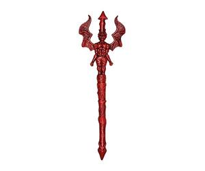 Boland 00573 Deluxe Devil Trident, Devil Fancy Dress Accessory, Halloween Dress Up, Prop, Weapon, Lucifer, Carnival, Red and Black (Red)