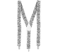 Boland 00594 - Braces with sequins, silver