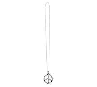 Boland 00632 Fancy Dress 1960's Hippie Peace Sign Necklace Medallion Accessory Silver One Size