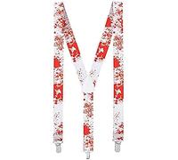 Boland 00825 Bloody Braces White/Red
