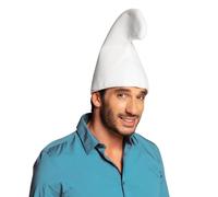 Boland 01354 - Dwarf Hat, Felt, White, Unisex, Hat, Fairytale, Gnome, Costume, Carnival, Theme Party