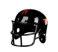 Boland 01393 - American Football Helmet for Adults, Super Bowl, Rugby, Sports, Headwear, Accessory, Themed Party, Carnival, black, one size