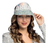 Boland 01459 Bride Sun Visor with Beads, Hat for Hen Night or Wedding Party, Hen Party