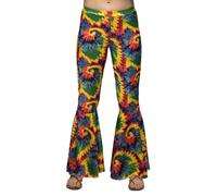 Boland 01542 Hippie Flared Trousers (L/XL Stretch), Multicoloured