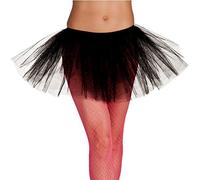 Boland 01700 - Tutu for Adults, Black, One Size (M Stretch), Halloween, Carnival, Theme Party, Costume