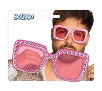 Boland 02632 02632 Bling Party Glasses for Adults, Pink with Rhinestones, Fun Glasses, Carnival, Carnival, Carnival, Themed Party, Halloween, Women, One Size