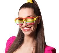 Boland 02655 Rainbow, Multi-Colour, Fun Glasses, Accessory, Pride, CSD, Costume, Carnival, Theme Party, Multicoloured, Standard Size