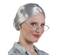 Boland 10103197 BOL86180 86180 Adult Granny Wig, One Size, Grey