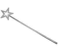 Boland 10117910 Angel Star Magic Wand, 35 cm Silver - Perfect for Princess, Fairy, and Fantasy Costumes, Ideal for Adults at Parties, Cosplay, and Themed Events