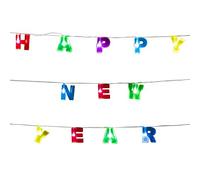 Boland 13469 LED Fairy Lights Happy New Year, Length 160 cm, Battery Type 2 x AA, Decoration, Lighting, New Year, Fairy Lights