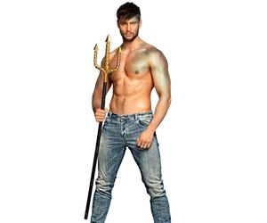 Boland 138cm Neptune Trident, 5 Pieces, Detachable, Underwater Mermaid Fancy Dress Accessory Under The Seas, Gold and Black (138cm)