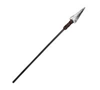 Boland 150cm Spartan Spear, 5 Pieces, Detachable, Roman Weapon, Gladiator Fancy Dress Accessory, Carnival, Black and Silver (150cm)