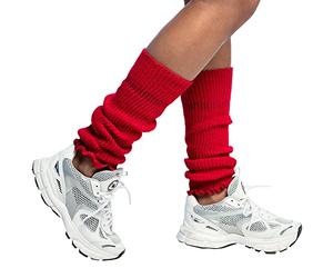 Boland 1751 Leg Warmers Adult, Red, One Size