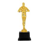 Boland Winner Award Trophy - 21 Centimetre Gold Plastic Party Prize with Black Base - Fun Hollywood Night, VIP Theme Party & Carnival Decoration