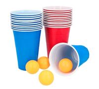 Boland 30852 Beer Pong Set, 22 Cups and 4 Balls, Party Game, Birthday, Game for Party Fun